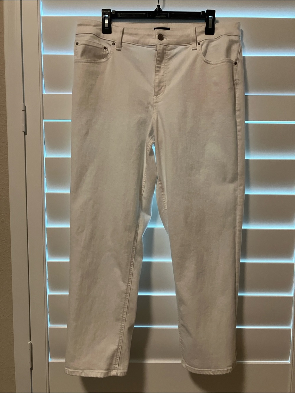 Talbots White Straight-Leg Jeans